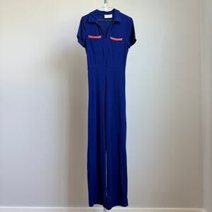 Peachy Den‎ sz S blue orange jumpsuit